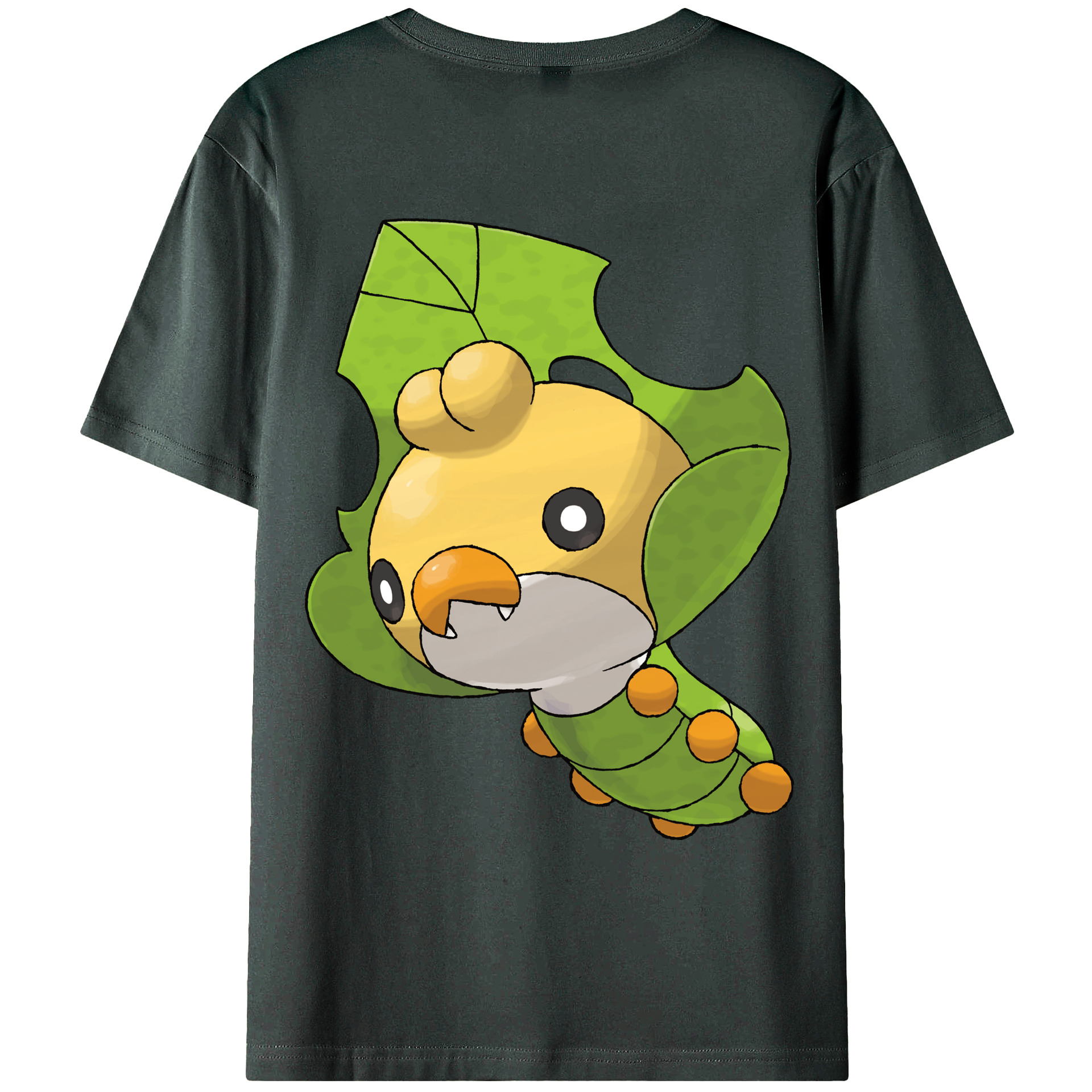 （画像用） ポケットモンスター Pokémon 綿100％ メンズ半袖Tシャツ（バックプリント） 通気性